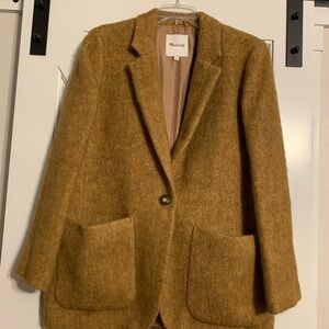 Madewell Women's Tan wool-like Coat